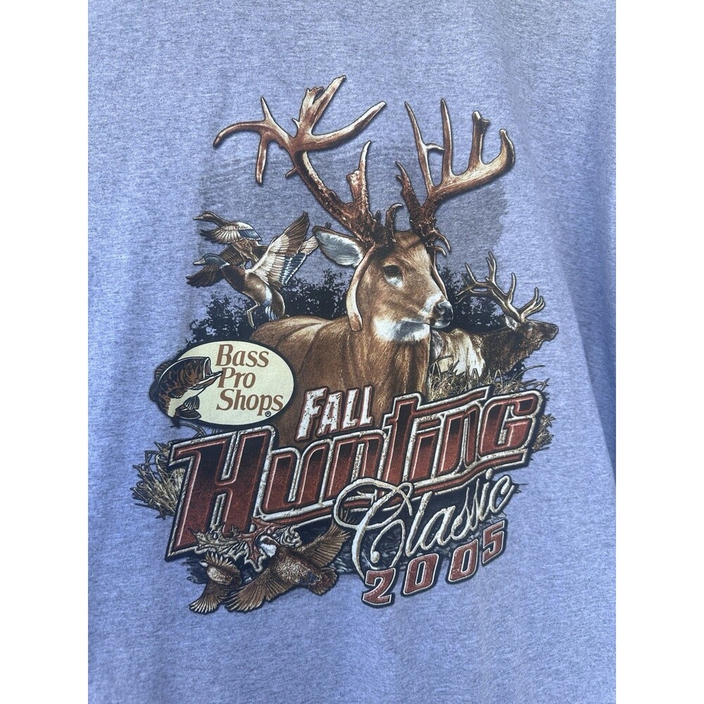 Bass Pro Shops Fall Hunting 2005 Grey 3x Tee Shirt